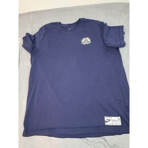 Nike Giannis Antetokounmpo Basketball Shirt Mens 2XL Blue Lightweight Crew Neck